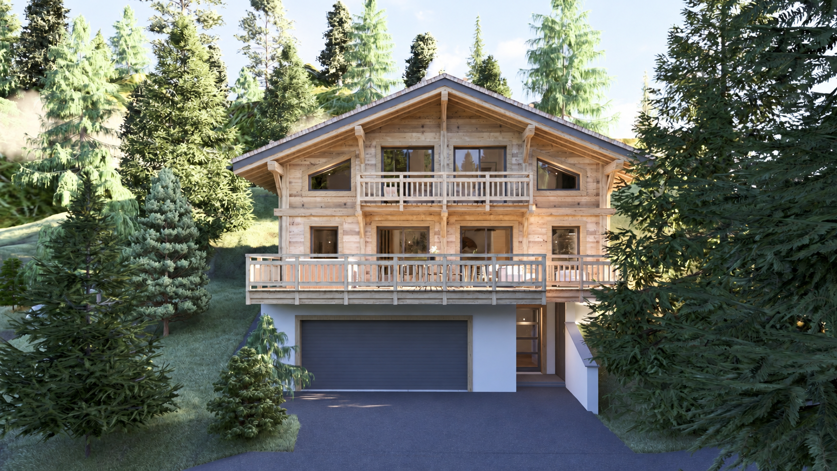 Chalet en bois sur mesure à La Clusaz