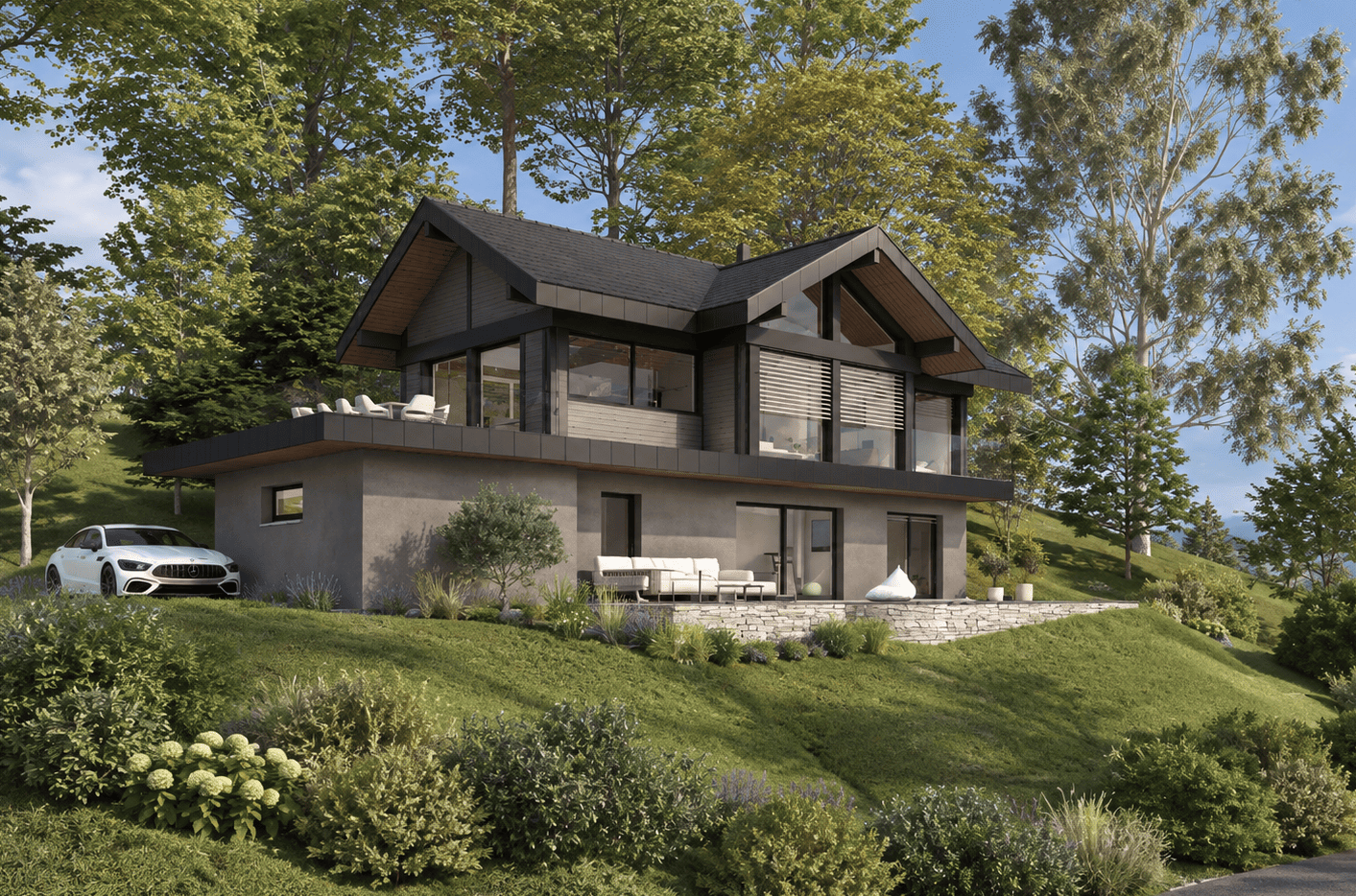 Projet EDEN HOME d’une maison contemporaine et sur mesure à Poisy.