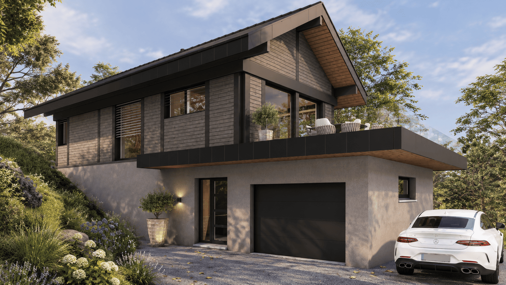 Construction d’une maison personnalisée intégrée dans son environnement à Poisy.